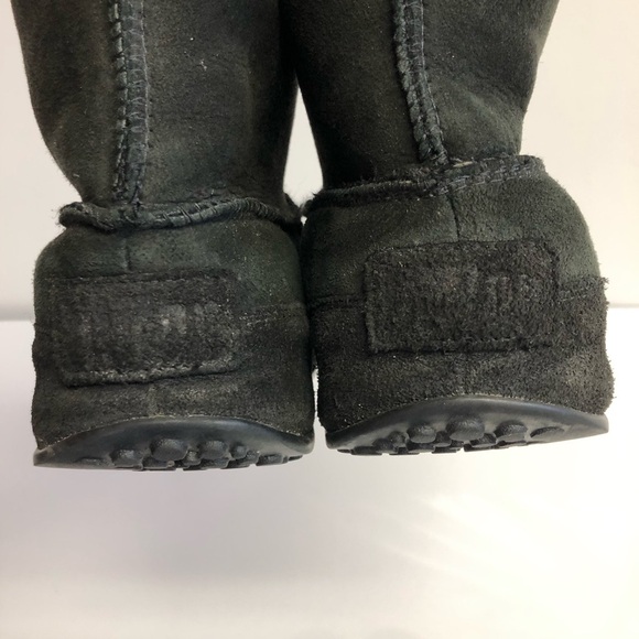 Fitflop Sheep Skin Shearing Genuine Leather Black Winter Boots Size 6.5 - Picture 14 of 16